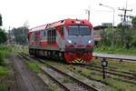 QSY 5203 (Co'Co', de, CRRC Qishuyan, Bj.2021) am 09.Jänner 2023 in der Trang Station.