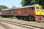 GEA 4533 im Gelnde der Lokstelle Chiang Mai, aufgenommen vom Bahnsteig des Behnhofes am 06.Jnner 2011.