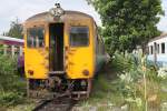 กซข.1011 (กซข. = BPD/Bogie Power Diesel Railcar With Driving Cab, Hitachi, Bauj. 1967) am 13.Juni 2011 im Depot Nakhon Ratchasima.

