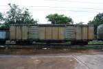 บ.ต.ญ.30231 (บ.ต.ญ.=B.C.G./Bogie Covered Goods Wagon, Makassan Workshop, Bauj. 1975) am 18.Mai 2013 im Bf. Chumphon.