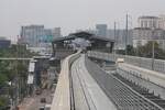 MRT Government Complex Station (PK12) am 25.März 2024. - Rechts im Bild der Abschluss der Wendeanlage.