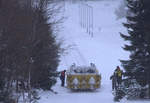 Um den Wochenendzugverkehr zwischen Most und Moldava aufrecht erhalten zu können, wird  eine Schneefräse eingesetzt. 15.01.2017 14:51 Uhr. Moldava