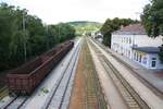 Bahnhof Zastavka u Brna am 15.August 2018.