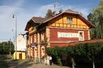 Aufnahmsgebäude des Bahnhof Rantirov am 09.August 2019.