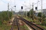   Bahnhof Vikov u Tisnova am 24.August 2019.