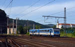 Als Os 6675 erreicht 814 016 am 14.06.19 von Jedlova kommend ihren Zielbahnhof Decin.