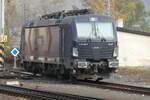 370 028 von Cargounit, abgestellt im Bahnhof Děčín, fotografiert im Oktober 2022