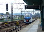 ČD 844 025-7  Bolek  als Os 6656 nach Rumburk, am 09.06.2020 in Děčín hl.n..