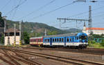 843 006 erreicht als Os6608 von Liberec kommend am 12.06.19 sein Ziel Decin.