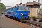 Mietlok ET 22 der PKPCargo wartet im Bahnhof von Decin (CZ) auf neue Aufgaben.