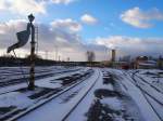 Der Wasserkrane Bauart Spitzner. Österreich-Ungarn 1915 in Hbf. Kladno am 8.2.2015.