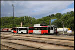 PID Triebwagen 814139-2 am 6.6.2024 um 14.07 Uhr im Bahnhof Mlada Boleslav.