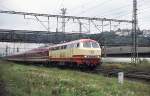 Am 2.9.1995 kam die DB 218217 mit einem Sonderzug aus Deutschland nach Prag.