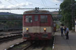 M240 110-2 in Usti nad Laben Streckow  wartet auf die Abfahrt nach Zubrnice.26.08.2018 09:59 Uhr. 