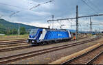 Aus dem Zug konnte die 388 008-5 im Rangierbahnhof Ústí nad Labem západ (CZ) geknipst werden.