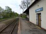 Bahnhof Hazlov auf der Strecke von As (Asch) über Frantiskovy Lazne (Franzensbad) nach Cheb (Eger).