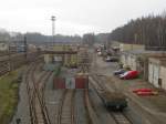 Vermutlich der ehemalige Postbahnhof von Cheb am 03.04.2014.