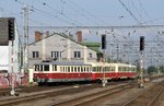 Nähmaschine Nummer M 262 043 mit zwei Mittelwagen BFalm & Balm und M 240 0100 am 24.09.16 in Cheb/Eger