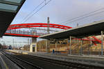 Der Gleisbereich des völlig umgestalteten oberen Bahnhofs in Karlovy Vary, die frühere dominierende Halle mit den sicher architektonisch interessanten Säulen gibt es nicht mehr,