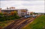 Blick auf den Bahnhof Karlovy Vary untere Station am 6.5.2020.