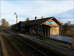 Der Bahnhof Kladno Ostrovec am 31.12.2022.