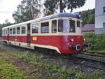 Singrovka M 240.056 im Bahnhof Kořenov am 1.7.2017.