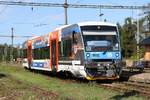 CD 841 006-0 am 11.August 2019 nach der Ankunft als Os 28306 von Slavonice im Bahnhof Kostelec u Jihlavy.