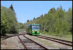 Planverkehr auf der grenzüberschreitenden Strecke Cranzahl - Chomutov! Die Länderbahnen betreibendie Strecke.