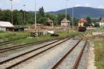 Verladerampen des Bahnhof Stare Mesto pod Sneznikem und zugleich das Streckenende der KBS 294 am 21.Juli 2018.