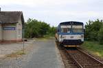 CD 809 179-5 am 11.Mai 2019 als Os 14511 (Zajeci - Hodonin) im Bahnhof Boretice.