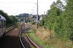 Bahnhof Luka nad Jihlavo am 09.August 2019.