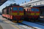 CD 263 001 und 263 002 im Bahnhof von Breclav am 08.01.2009.