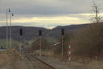 Blick Richtung Teplice, die Signale sind erloschen .