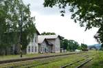 26.06.2016: Dampflokfest in Luzna u Rakovnika (CZ). Zuvor habe ich hier in Krupa den Bahnhof mit seinen schönen Formsignalen angeschaut. 