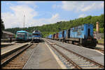 Voller Bahnhof Mlada Boleslav am 6.6.2024 um 13.31 Uhr.