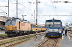 Kleine Szenerie am Bahnhof Praha-Smíchov sev.n., liebevoll SEV-Bahnhof genannt.