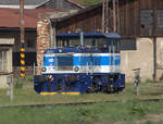 794 011-1, schön aufgearbeitet in Usti nad Labem. 26.04.2019 16:14 Uhr. Teleaufnahnme.