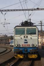 E 162 011-1 abfahrbereit vor dem Schnellzug nach Kolin, der den Fotgrafen bis Litomerice Mesto bringen wird. Usti nad labem zapad, 07.03.2014 10:39 Uhr.