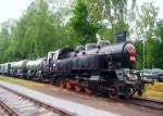 433 043 stand am 21.6.2014 anlässlich des Dampfloktreffens im Eisenbahnmuseum Lužná u Rakovníka.