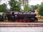 433 043 stand am 21.6.2014 anlässlich des Dampfloktreffens im Eisenbahnmuseum Lužná u Rakovníka.