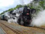 556 0506  Stoker  im Dampfloktreffens in Eisenbahnmuseum Lužná u Rakovníka am 20.6.2015.