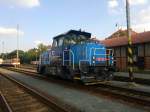 CD Cargo Rangierlok 708 702-6 in Rakovnik am 22.8.2013.