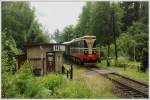 T 458 590 vom Eisenbahnmuseum Lun u Rakovnka am 23.6.2013 beim beim Blockposten Merkovka aufgenommen.