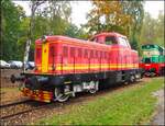 Diesellok T444.030  Karkulka  (Baujahre 1963)in Lužná u Rakovníka am 10. 10. 2015.