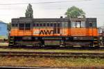 Seitenblick auf AWT 740 707 in Ostrava hl.n. am 4 Juni 2013.