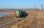 Bergbauanschussbahn in Svatava mit 740 808 und einem Leerenkohlezug rollte am 18.02.19 zur Beladung. 