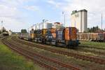 CZ-VD 740 631-7 und 621-8 am 11.August 2019 im Bahnhof Moravske Budejovice.