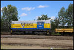 GJW Praha 740508-7 war am 7.6.2024 im Bahnhof Blatno u Jesenice im Bauzugdienst zu beobachten.