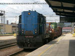 Abfahrt eines Nahgüterzuges mit Lok 742 335-8, 17.07.2020 12:55 Uhr.Klatovy