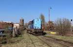 742 109-2 zu sehen im ehemaligen Anschluss in Tršnice am 18.04.18.